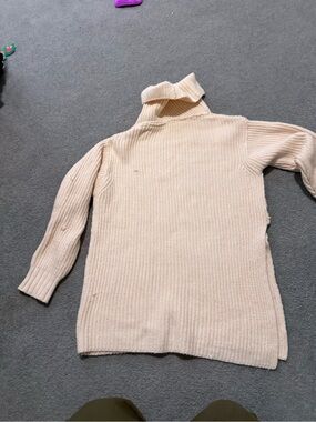 Free People Turtleneck Ribbed Sweater